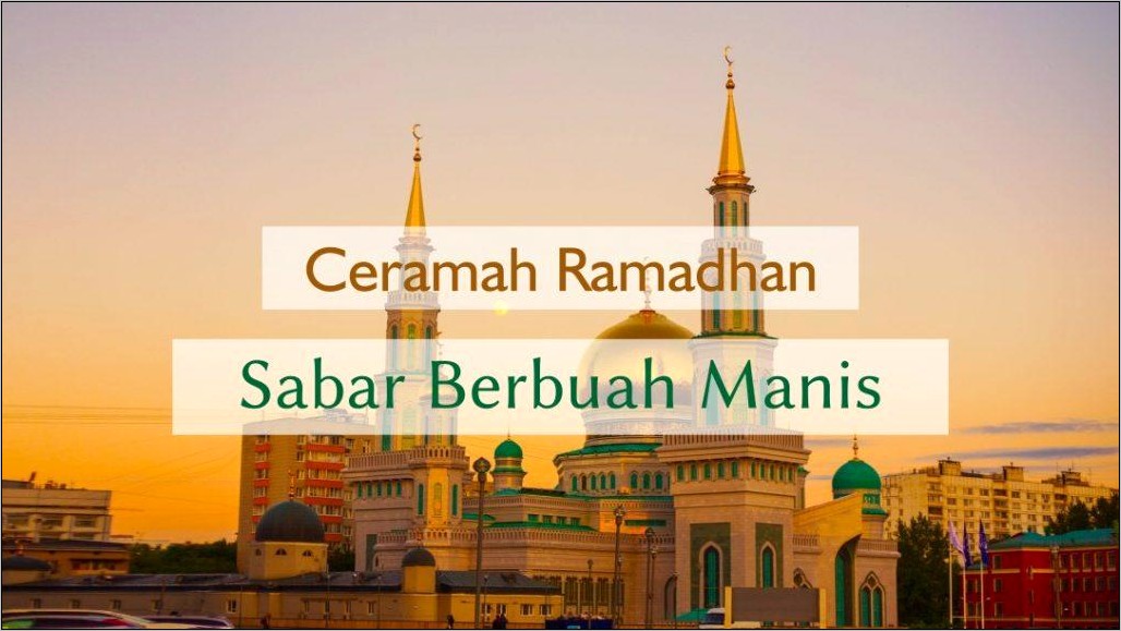 Contoh Surat Permohonan Megisi Ceramah Ramadhan