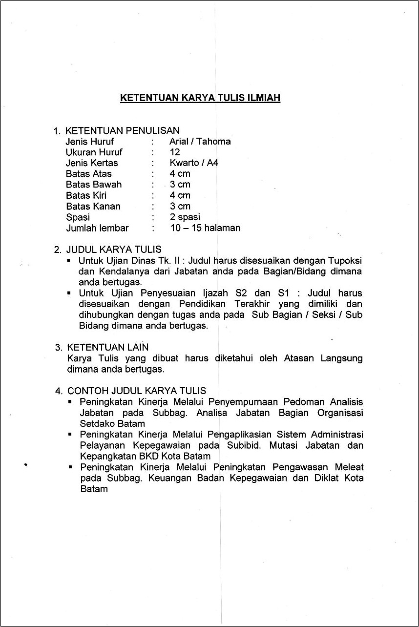 Contoh Surat Permohonan Menduduki Jabatan Struktural