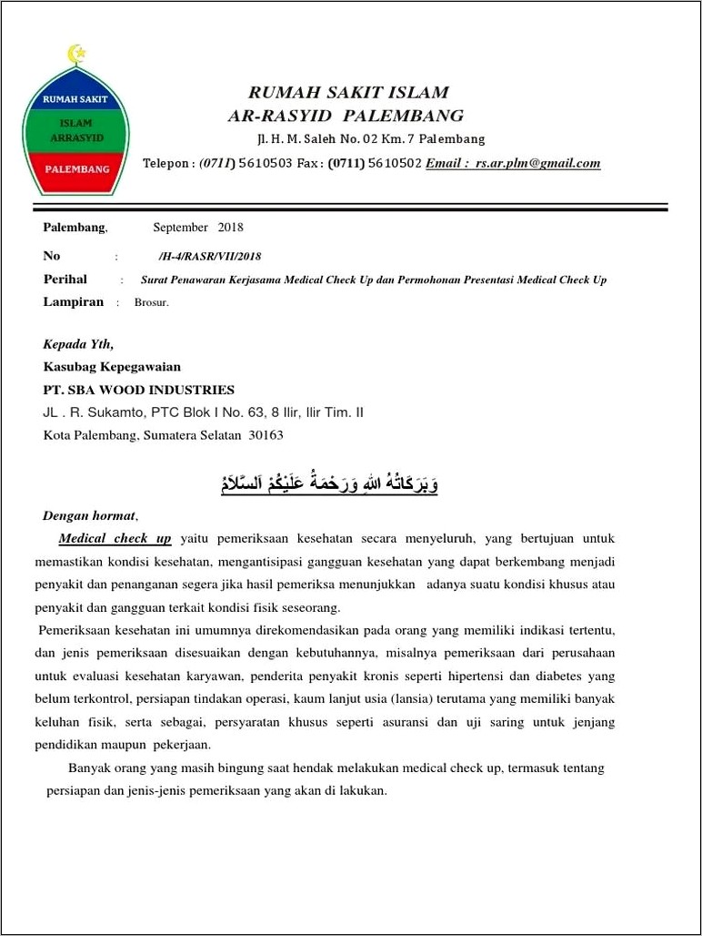 Contoh Surat Permohonan Menggunakan Up