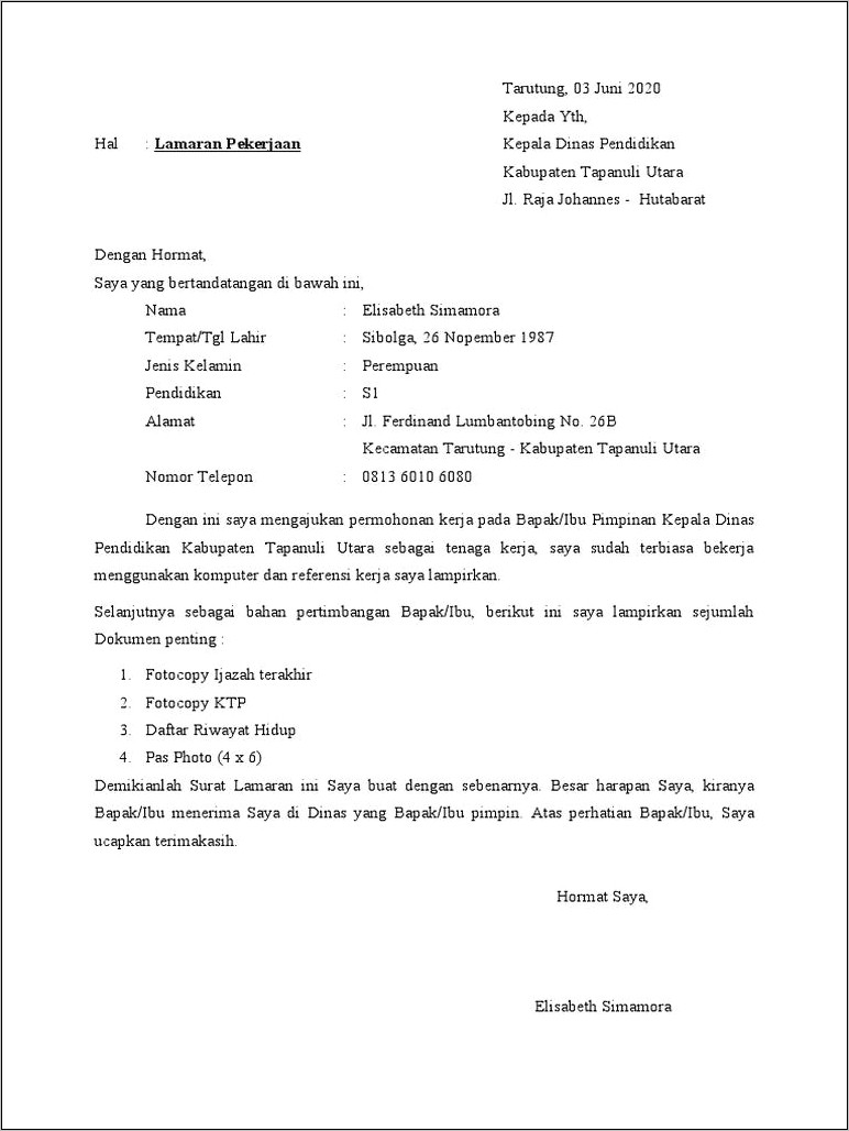 Contoh Surat Permohonan Menjadi Pagaran Gereja Hkbp