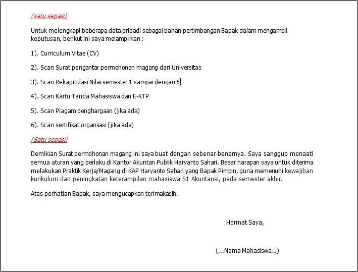 Contoh Surat Permohonan Mesin Atm