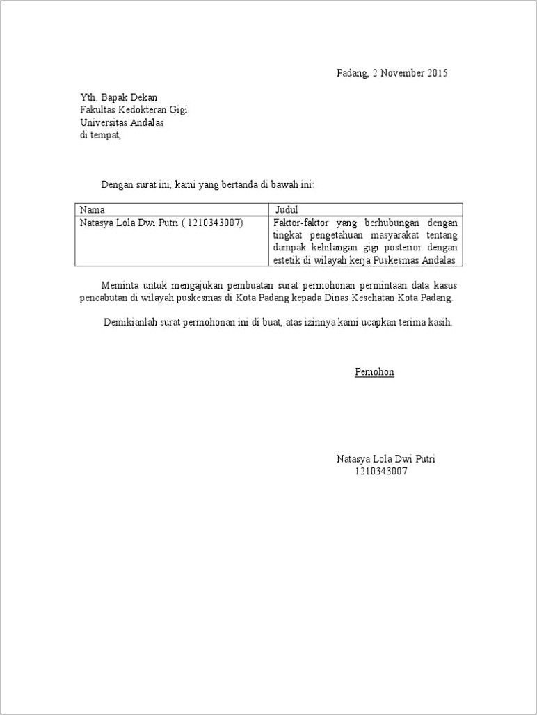 Contoh Surat Permohonan Minta Data.doc