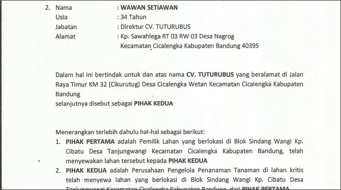 Contoh Surat Permohonan Mutasi Parkir