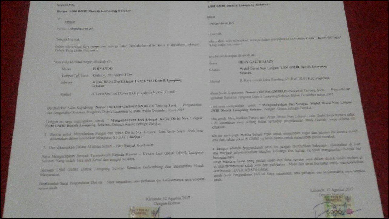 Contoh Surat Permohonan Narsum