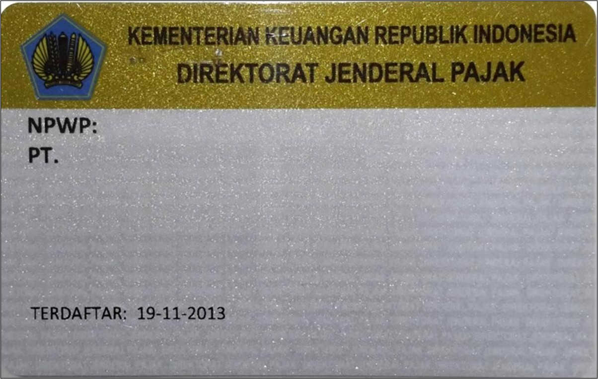 Contoh Surat Permohonan Npwp Dinas Pendidikan