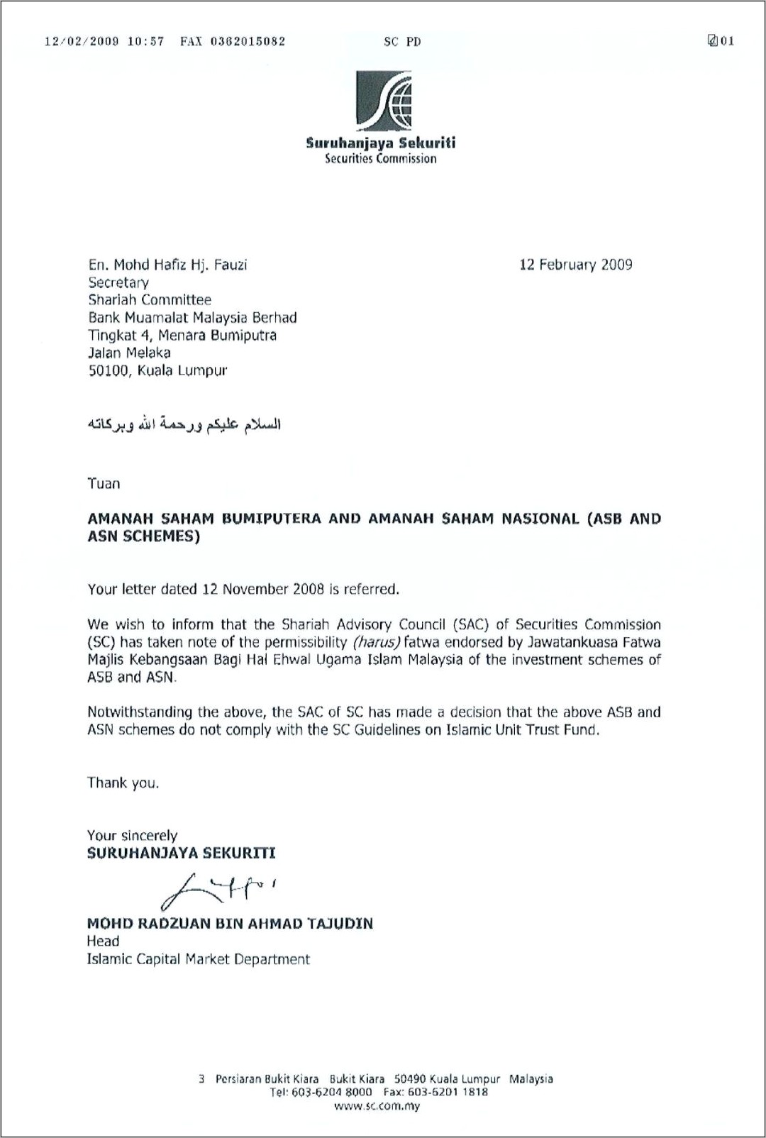 Contoh Surat Permohonan Pelunasan Kpr Muamalat
