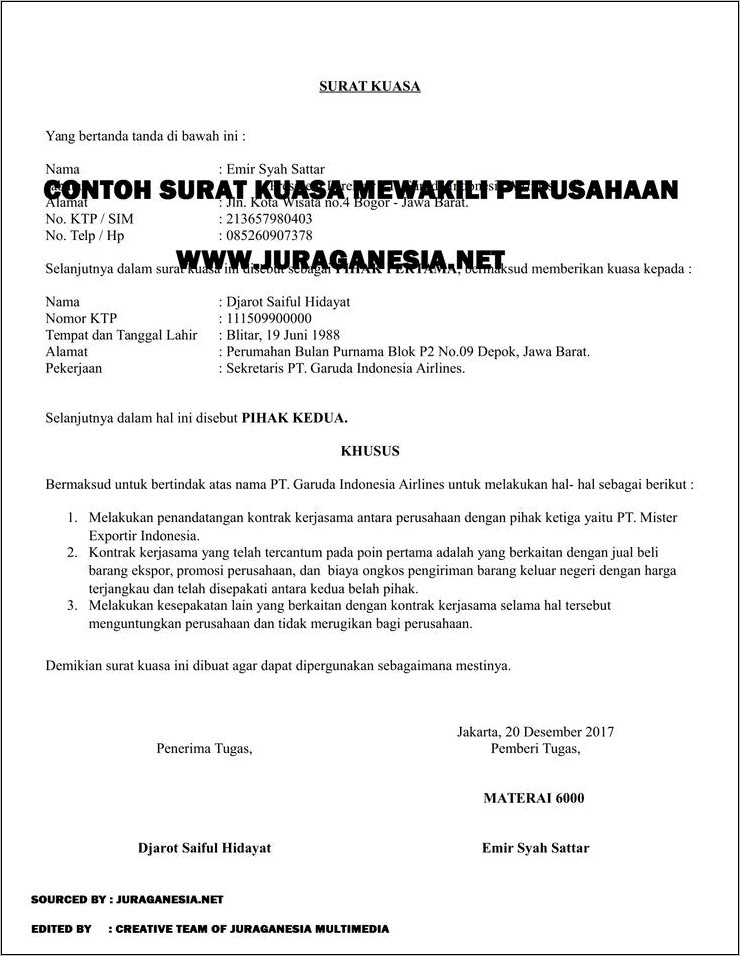 Contoh Surat Permohonan Pemasangan Meteran Listrik Baru