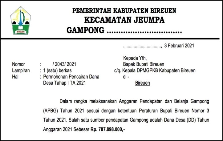 Contoh Surat Permohonan Pembayaran Tahap Ii 50