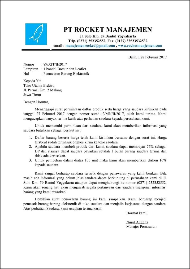 Contoh Surat Permohonan Pembelian Solar