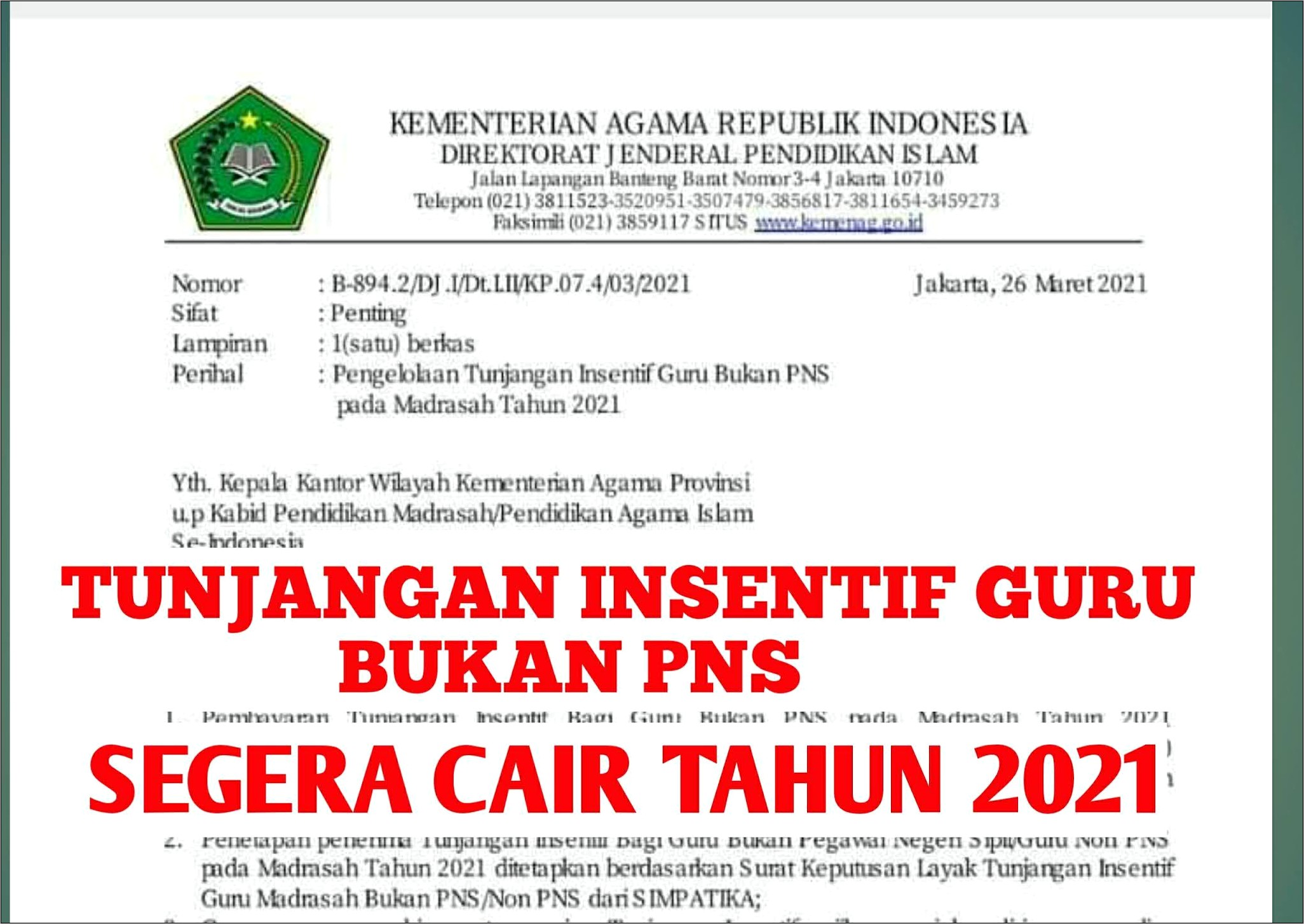 Contoh Surat Permohonan Pemberian Tunjangan Uang Pulsa