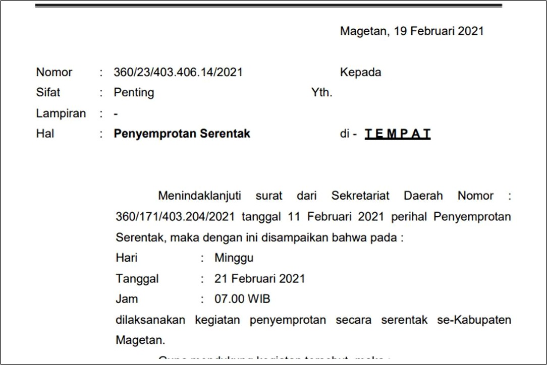 Contoh Surat Permohonan Pemberitahuan Perkembangan Perkara