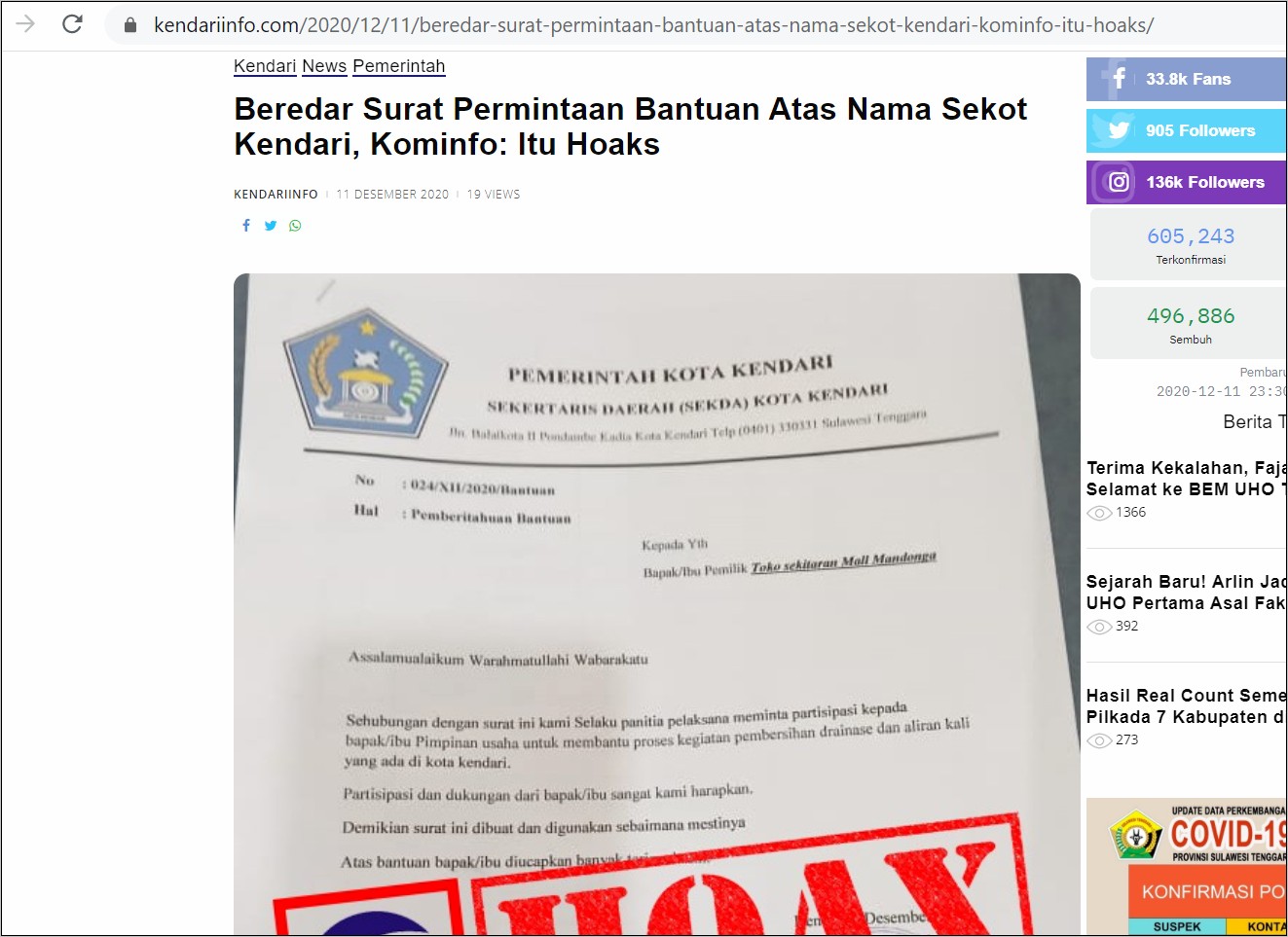 Contoh Surat Permohonan Pembersihan Jalan