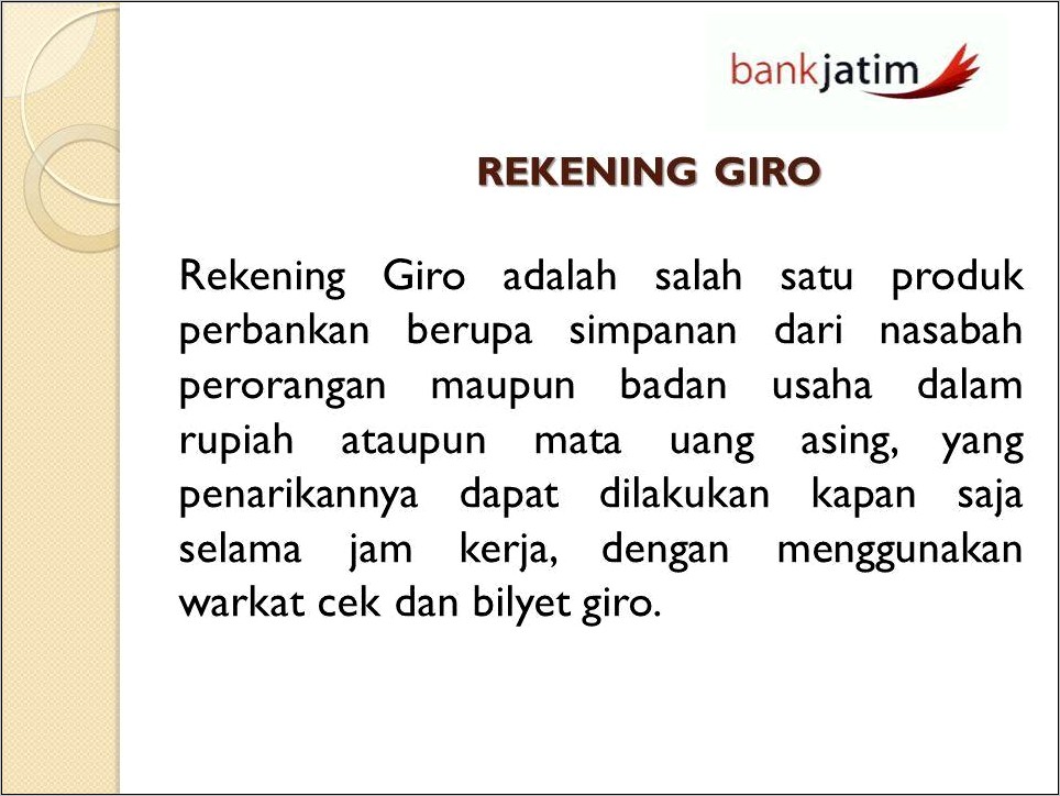 Contoh Surat Permohonan Pembukaan Rekening Giro Untuk Sekolah