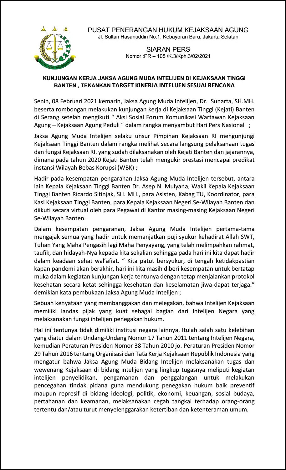 Contoh Surat Permohonan Pencabutan Cekal