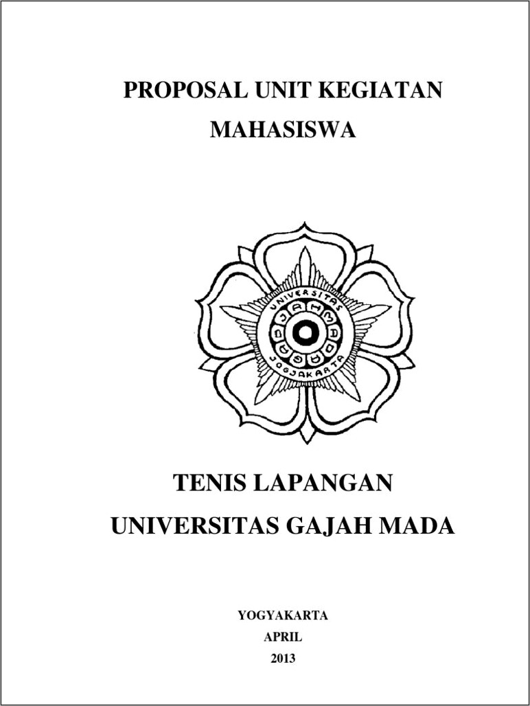 Contoh Surat Permohonan Pendirian Unit Kegiatan Mahasiswa