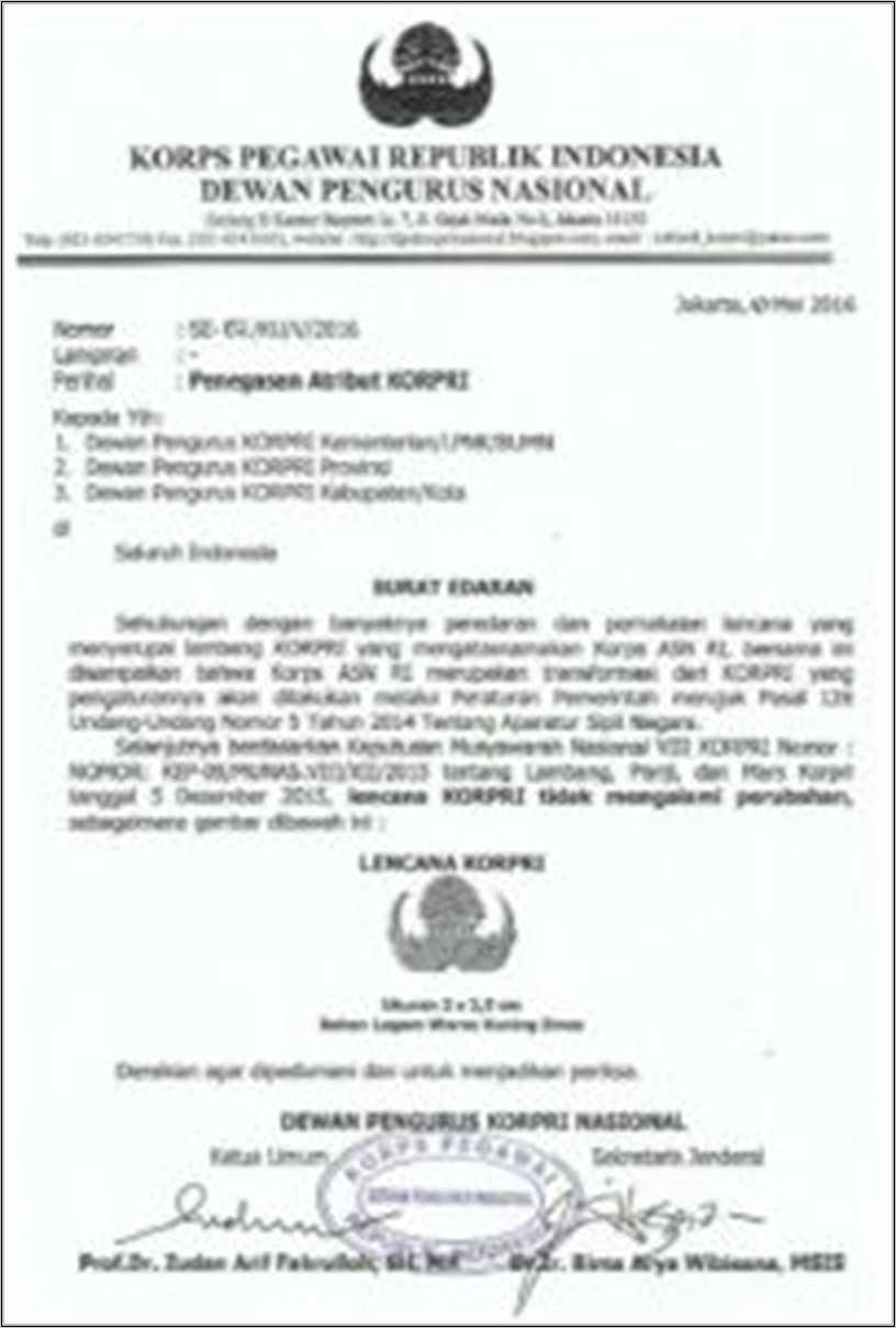 Contoh Surat Permohonan Penegasan Keanggotaan