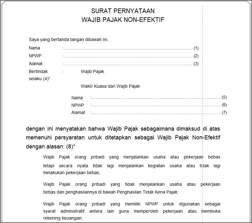 Contoh Surat Permohonan Penghapusan Bunga Bank