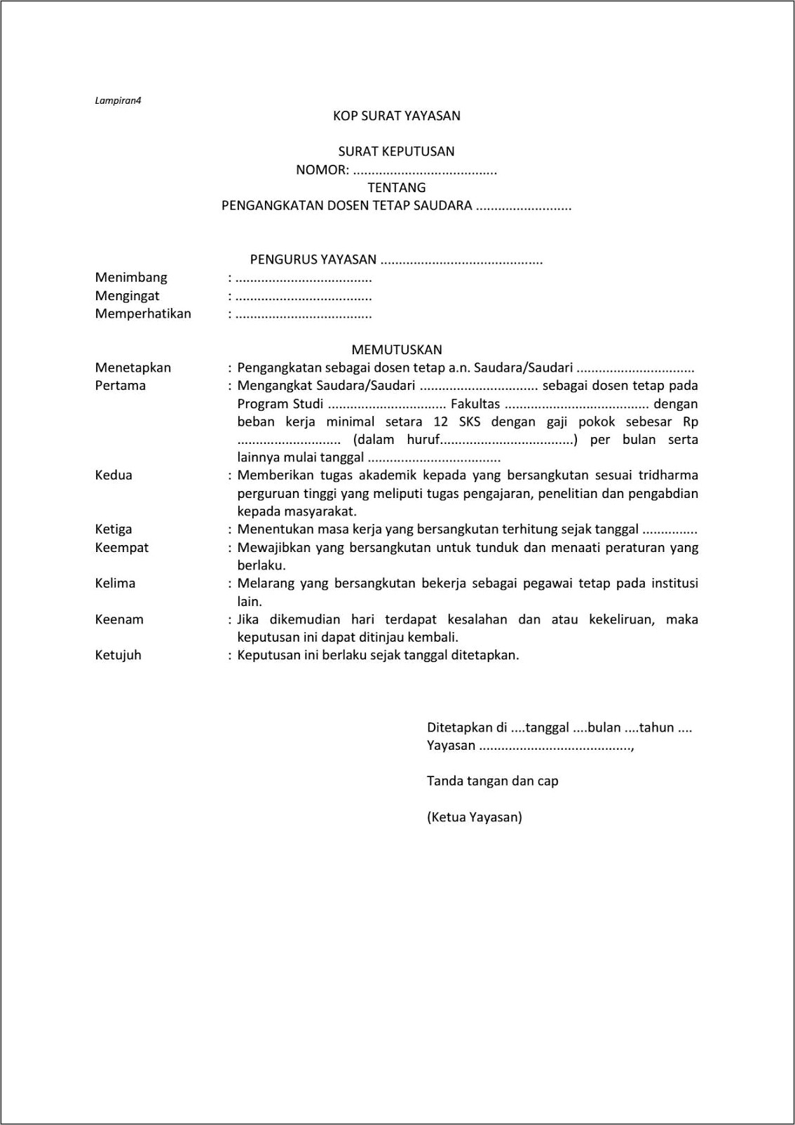 Contoh Surat Permohonan Pindah Kuliah
