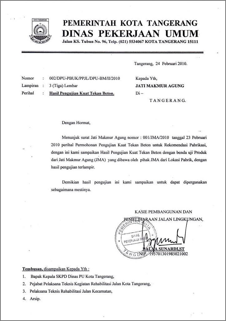 Contoh Surat Permohonan Uji Kompetensi