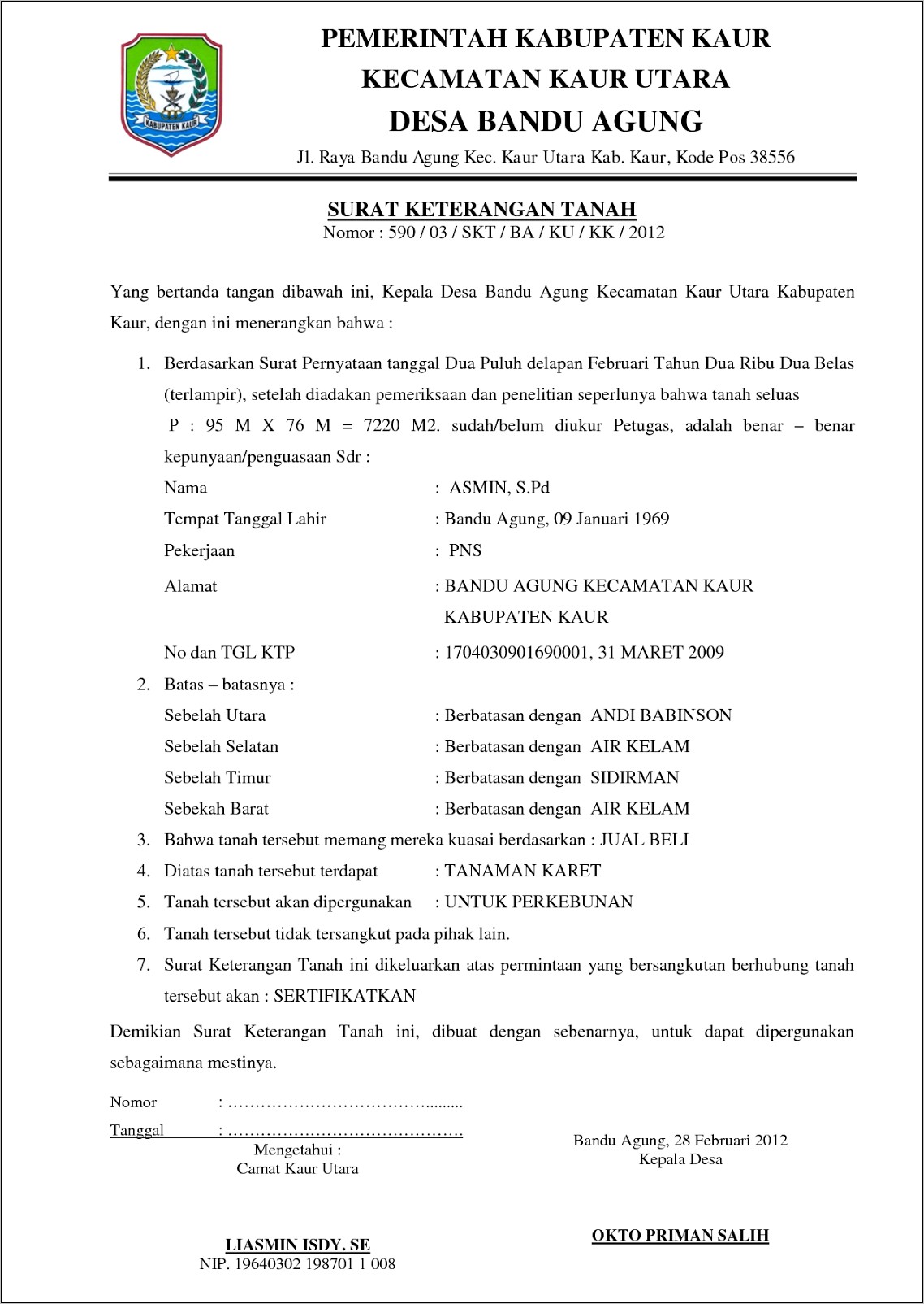 Contoh Surat Pernyataan Akte Menyusul Di Bank