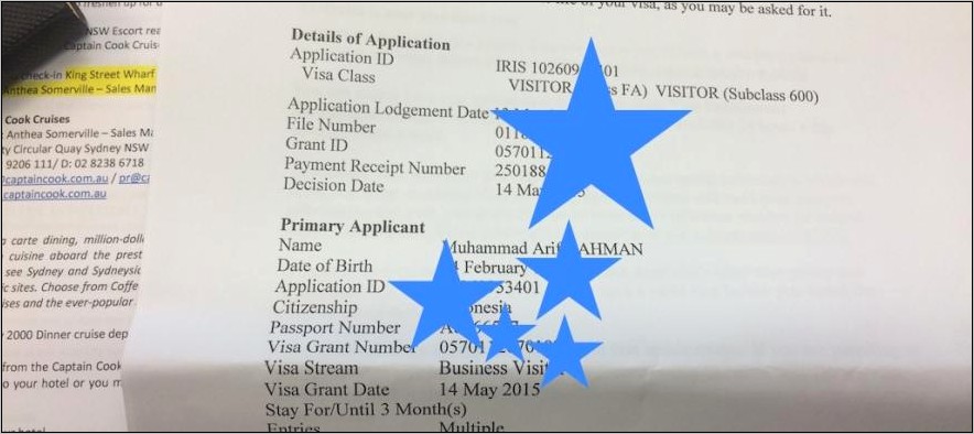Contoh Surat Pernyataan Anak Visa Australia