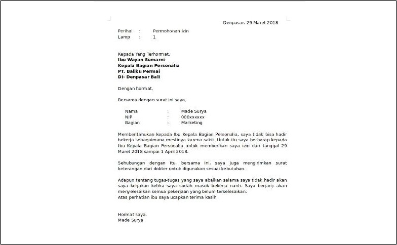 Contoh Surat Pernyataan Anggota Keluarga