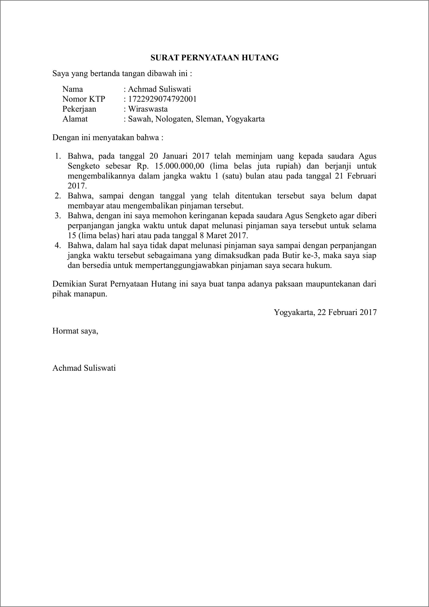 Contoh Surat Pernyataan Bahwa Perusahaan Sudah Membayar