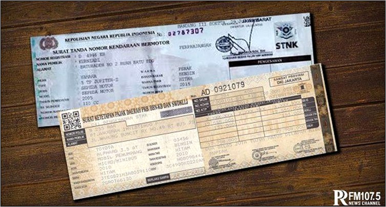 Contoh Surat Pernyataan Bahwa Stnk Mobil Sedang Ditilang