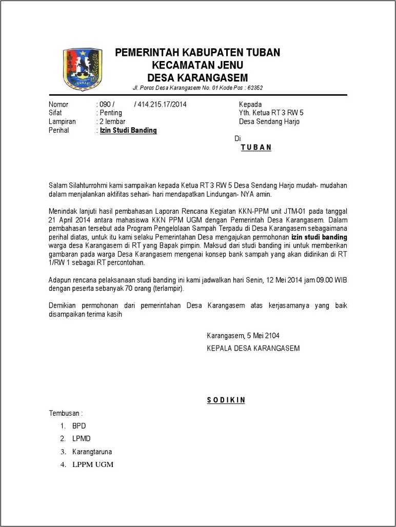 Contoh Surat Pernyataan Barang Tidak Dalam Proses Banding
