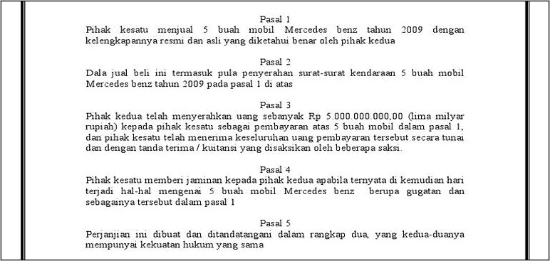 Contoh Surat Pernyataan Barang Yang Diserahkan Sama Dengan Yang Ditawarkan