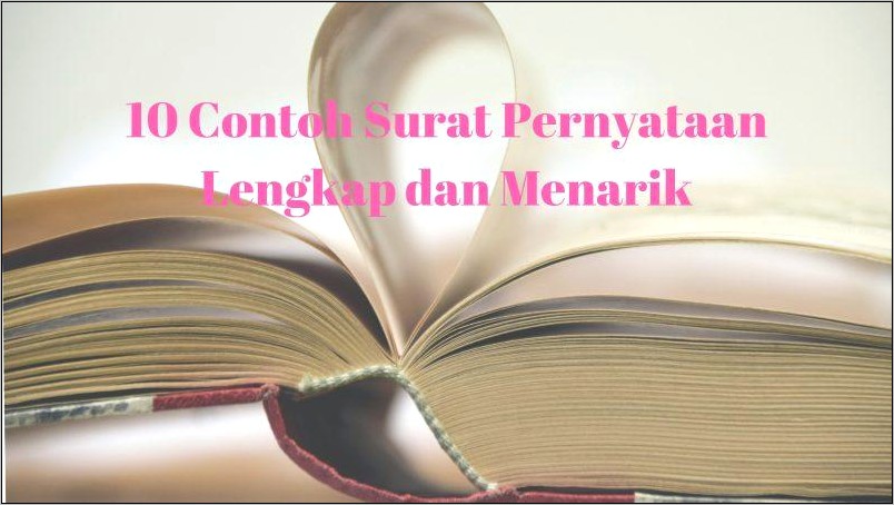 Contoh Surat Pernyataan Beberapa Orang