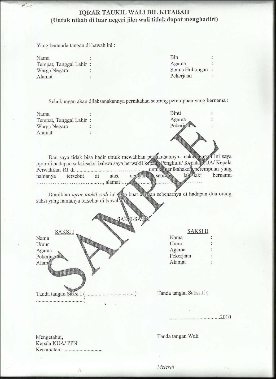 Contoh Surat Pernyataan Belum Pernah Memiliki Seaman Book