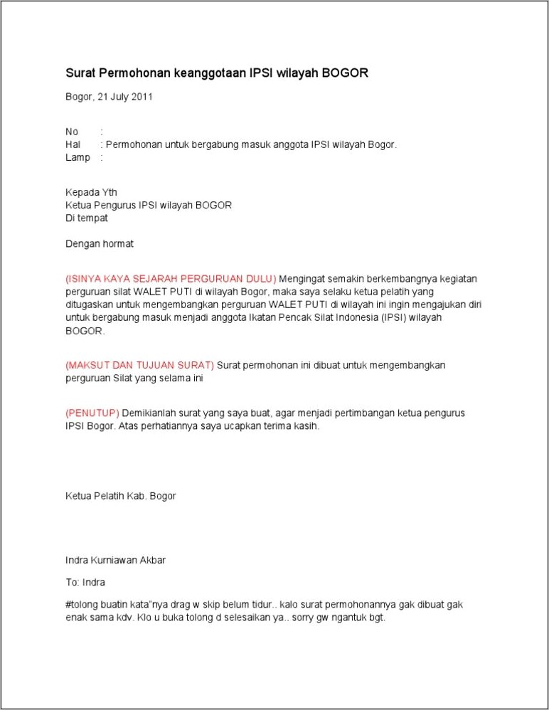 Contoh Surat Pernyataan Bergabung Organisasi.doc