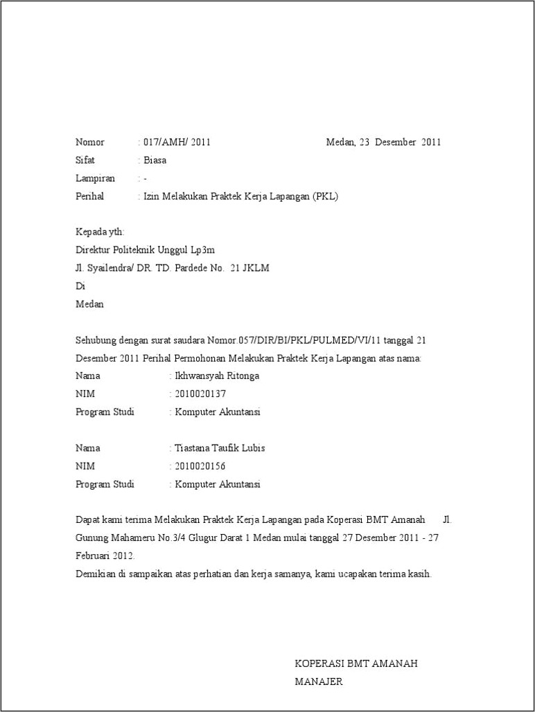 Contoh Surat Pernyataan Bersalah Mahasiswa Magang Doc