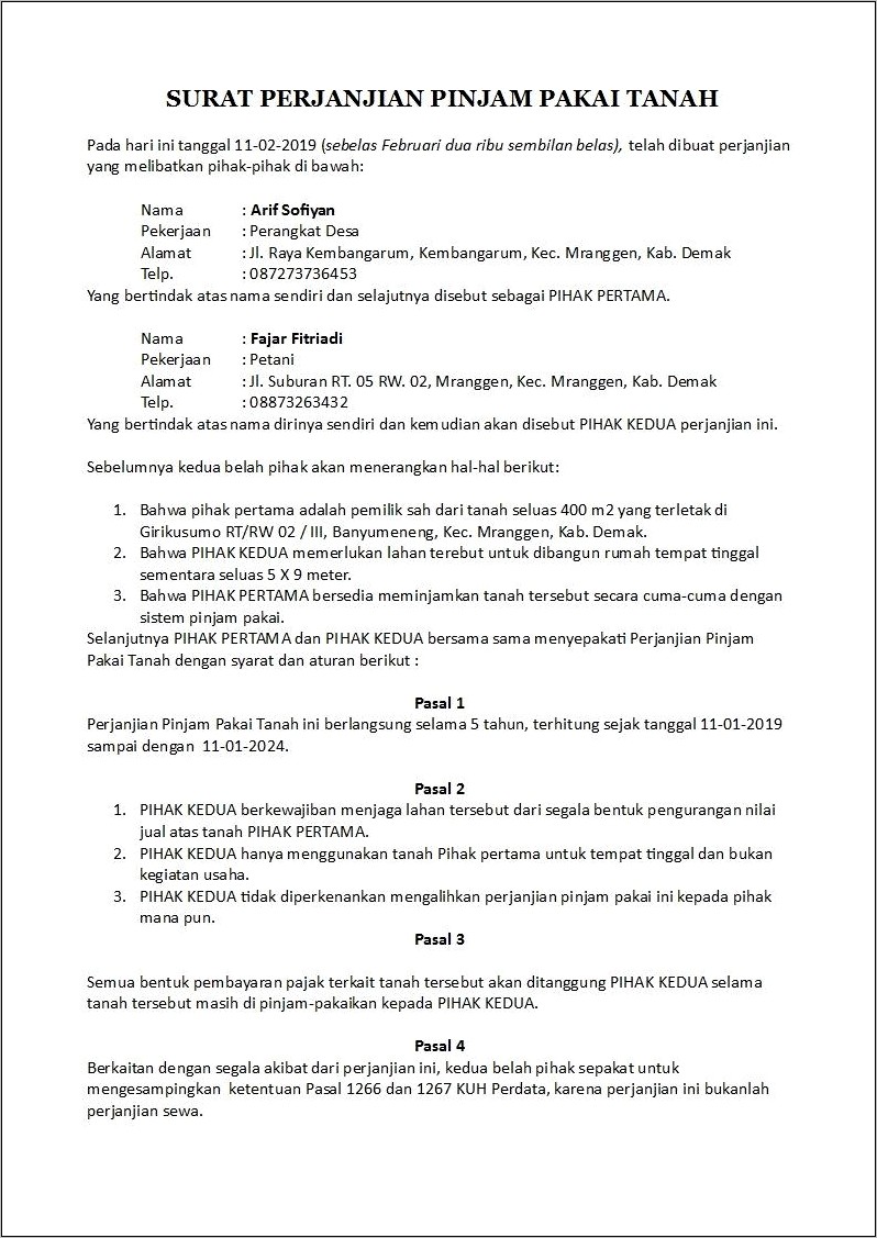 Contoh Surat Pernyataan Bpkb Menyusul