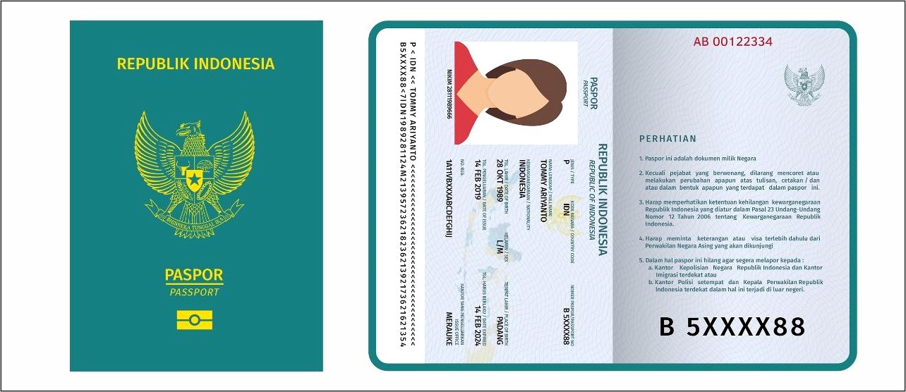 Contoh Surat Pernyataan Dan Permohonan Penambahan Nama Pada Paspor Ri