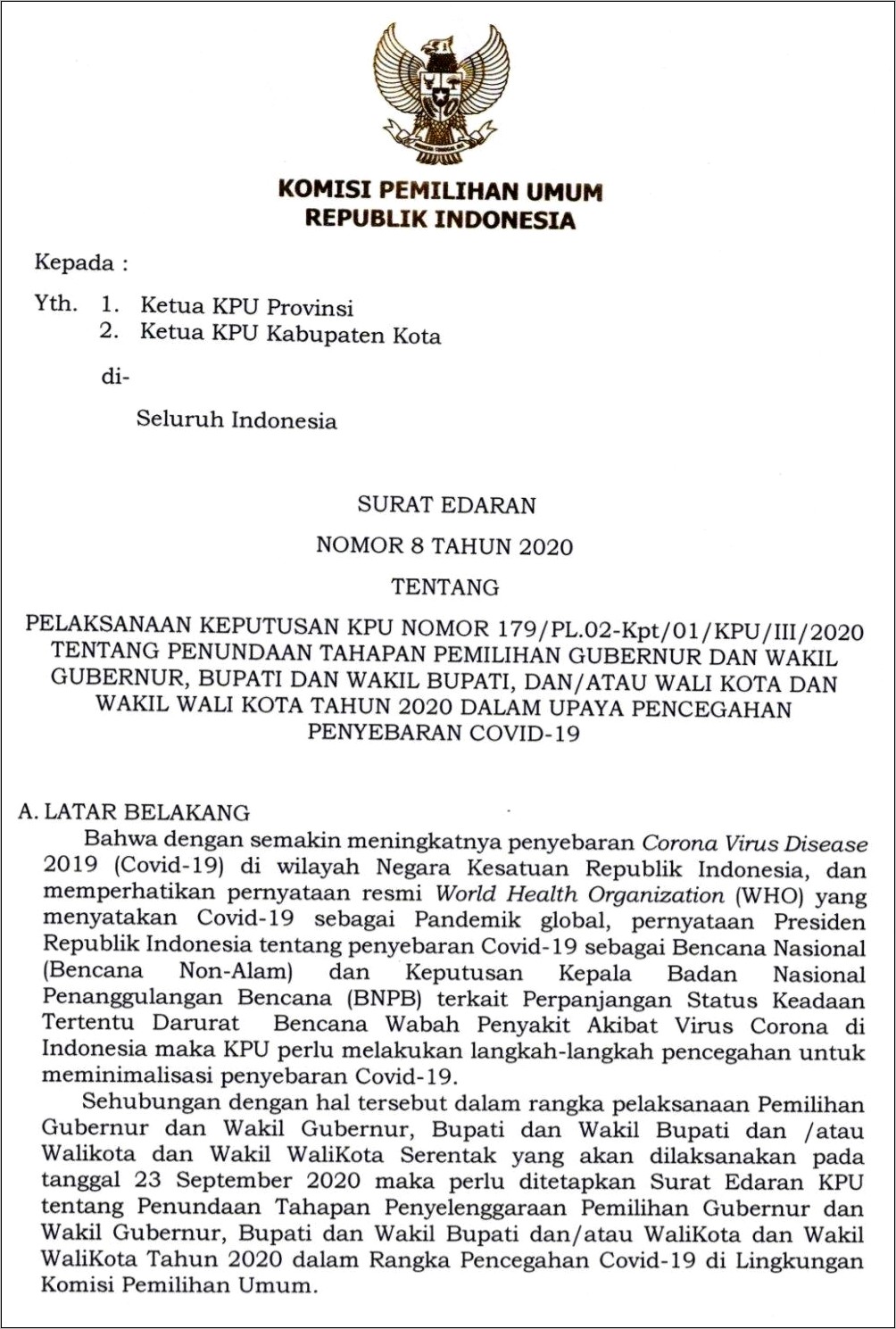 Contoh Surat Pernyataan Dukungan Kepada Calon Ketua Umum