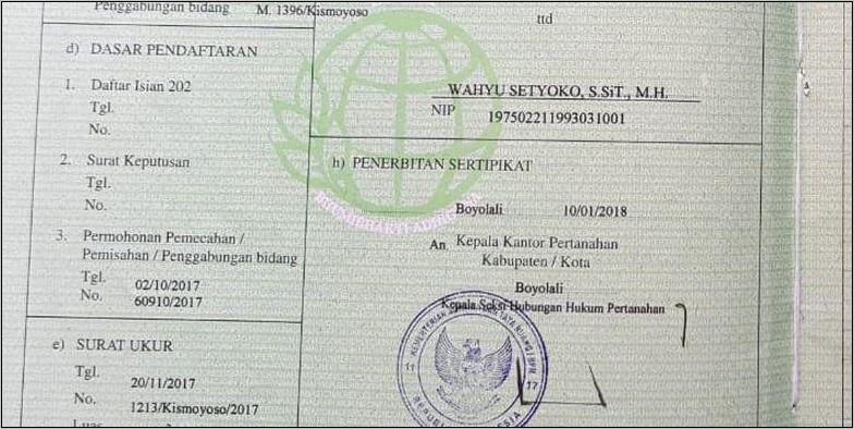 Contoh Surat Pernyataan Hak Milik Tanah Sudah 20 Tahun