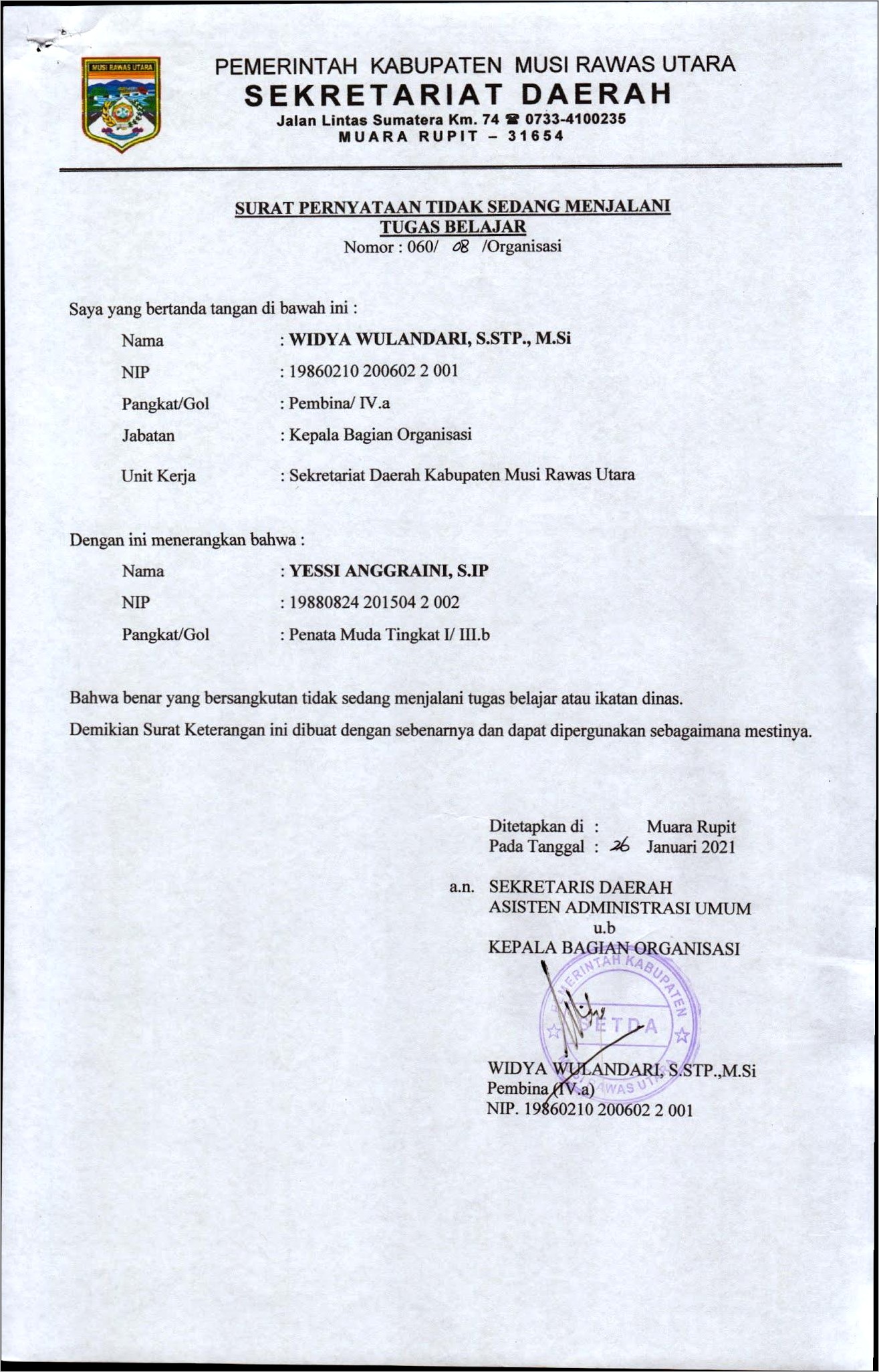 Contoh Surat Pernyataan Karyawan Berhenti