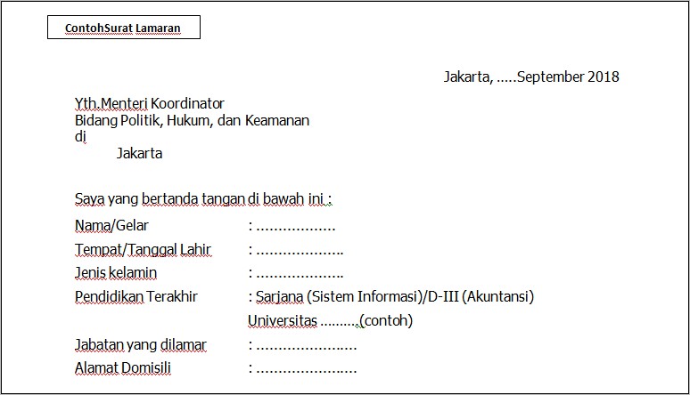 Contoh Surat Pernyataan Kebenaran Data Dan Keabsahan Dokumen Cpns