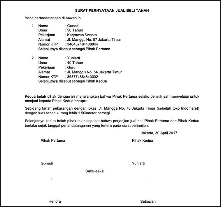 Contoh Surat Pernyataan Kegiatan