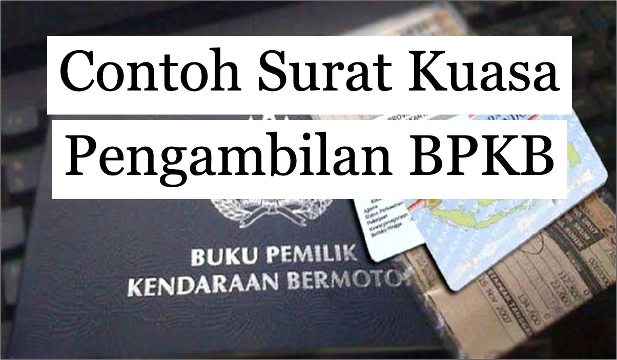Contoh Surat Pernyataan Kehilangan Bpkb Mobil Dari Bank
