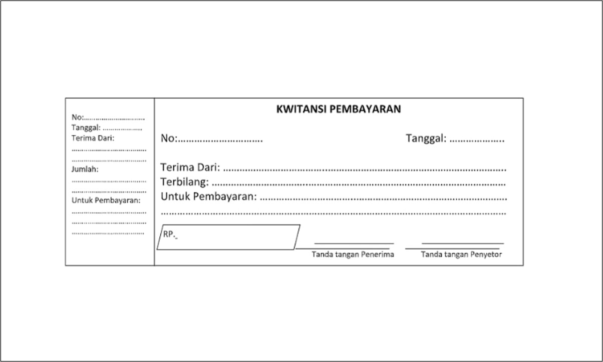 Contoh Surat Pernyataan Kehilangan Kwitansi Pembayaran.doc