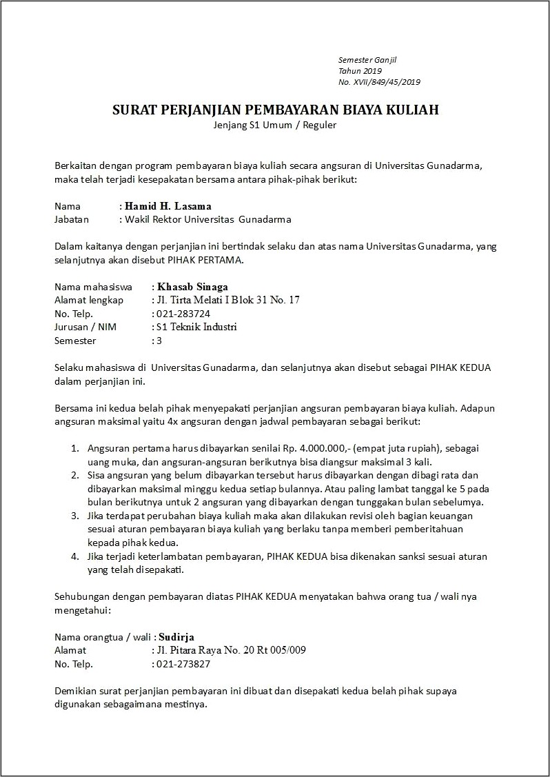 Contoh Surat Pernyataan Kelebihan Bayar Kpkln Jakarta Iii