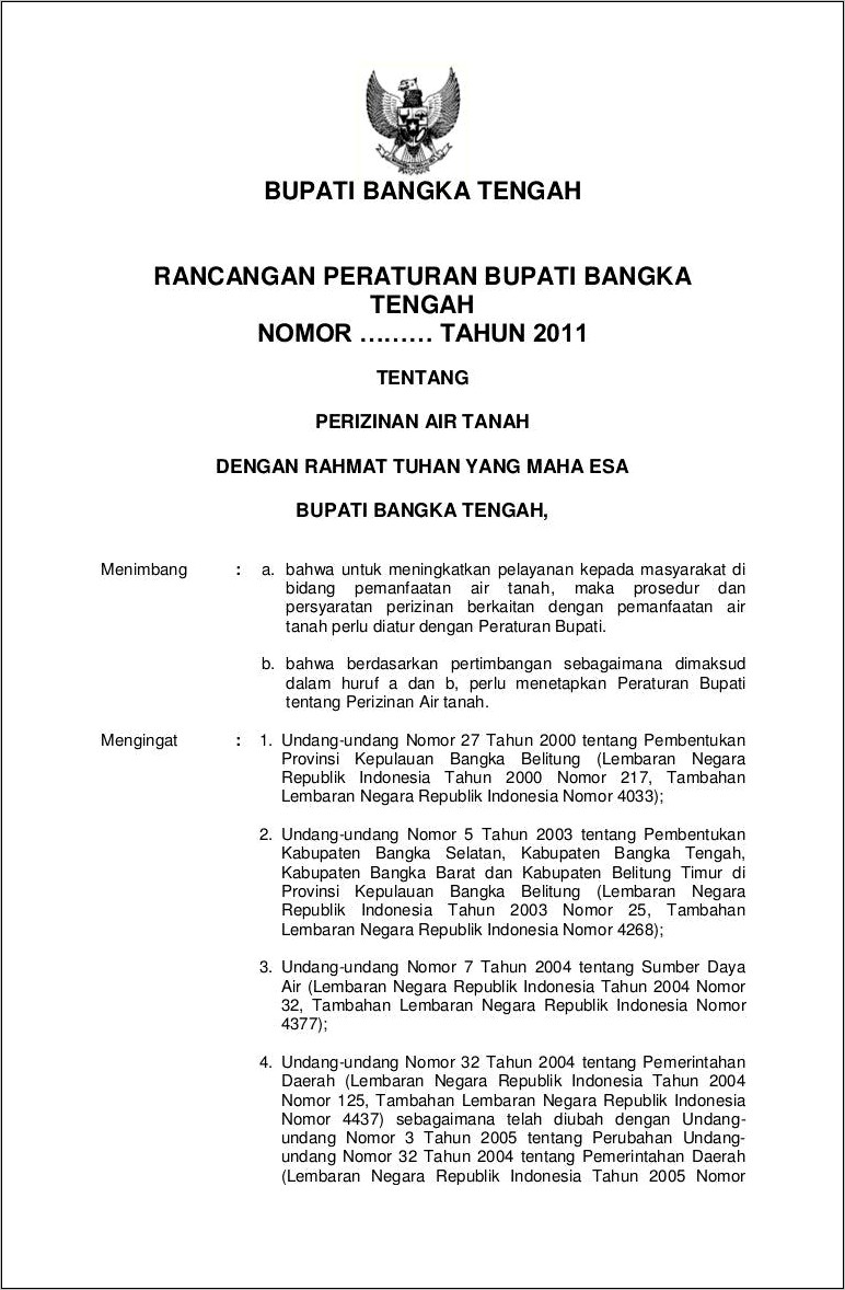 Contoh Surat Pernyataan Kepemilikan Usaha Pengeboran