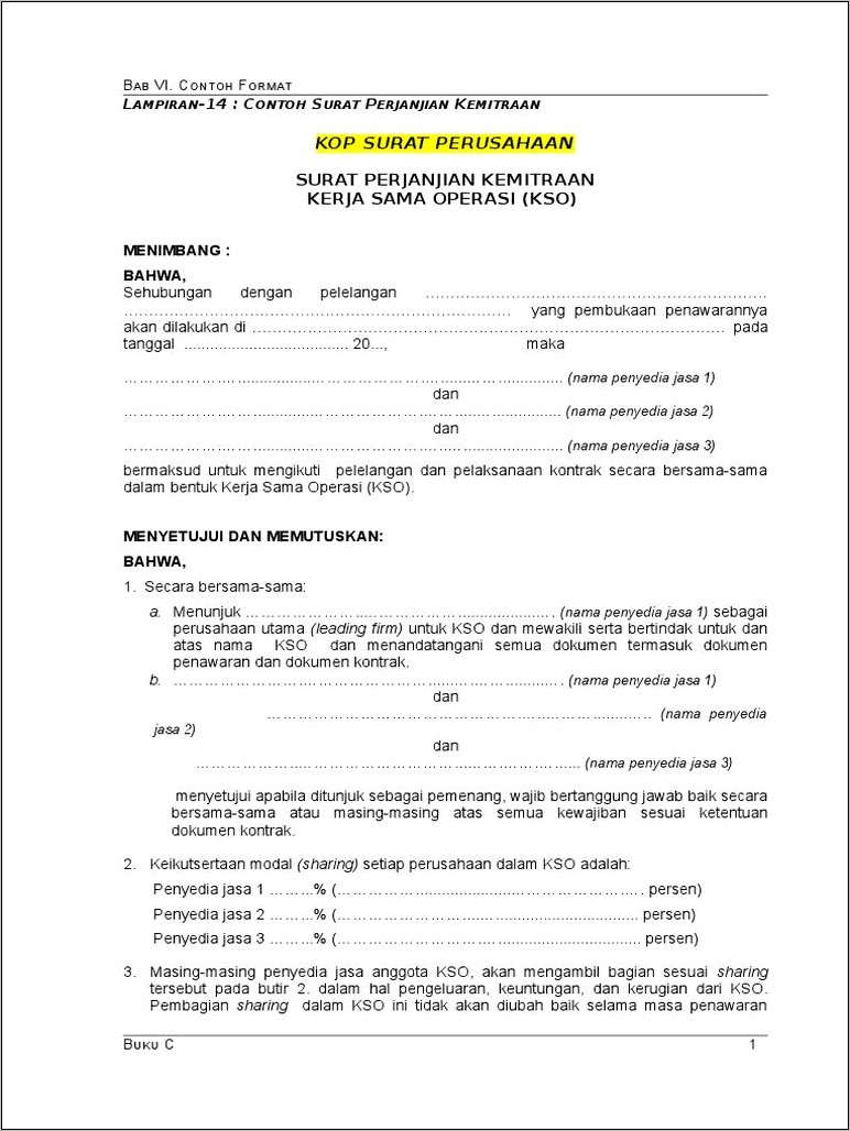 Contoh Surat Pernyataan Kerugian Perusahaan