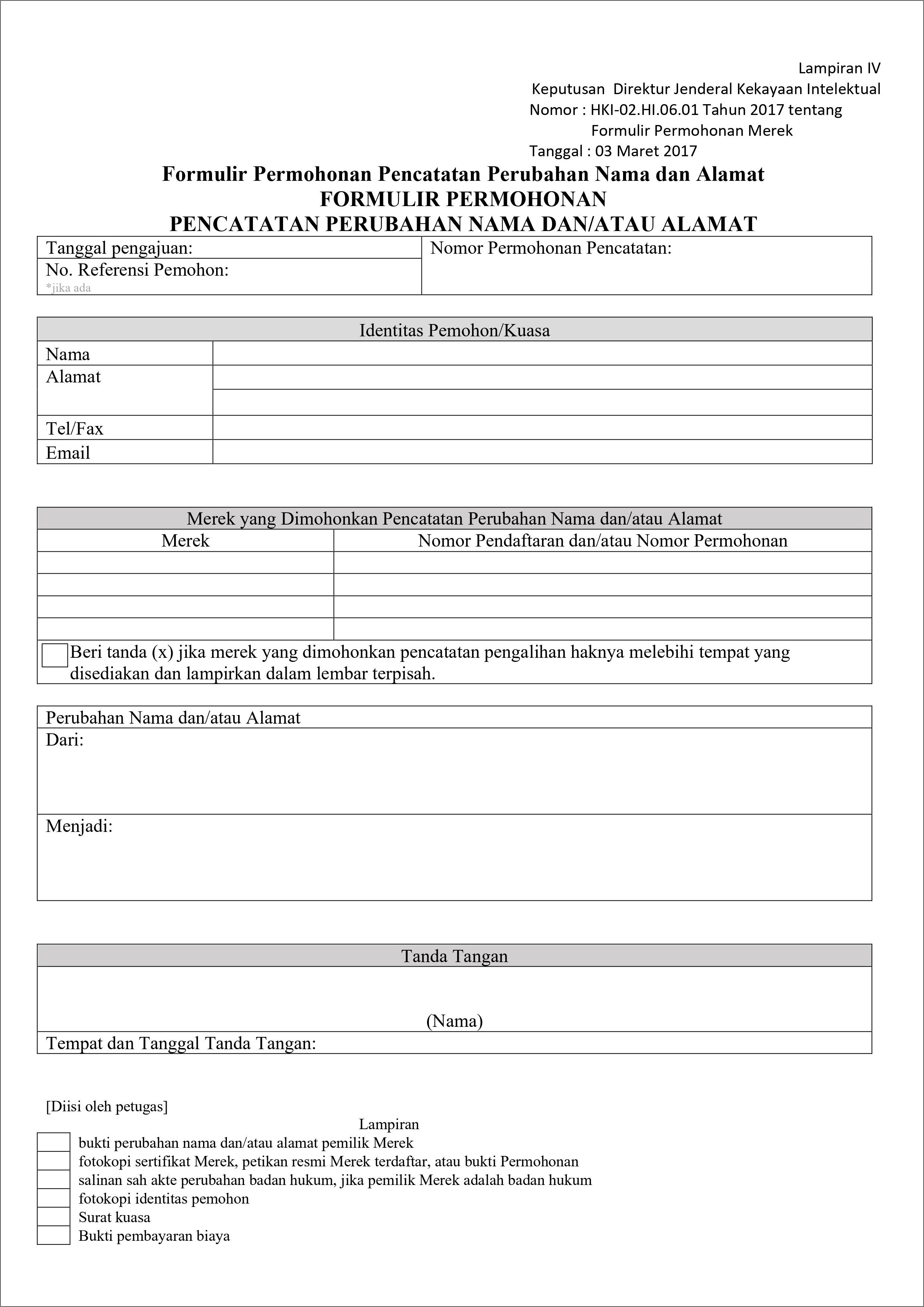 Contoh Surat Pernyataan Koreksi