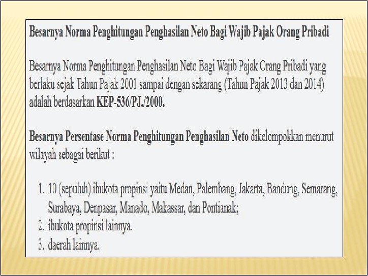 Contoh Surat Pernyataan Norma Pajak
