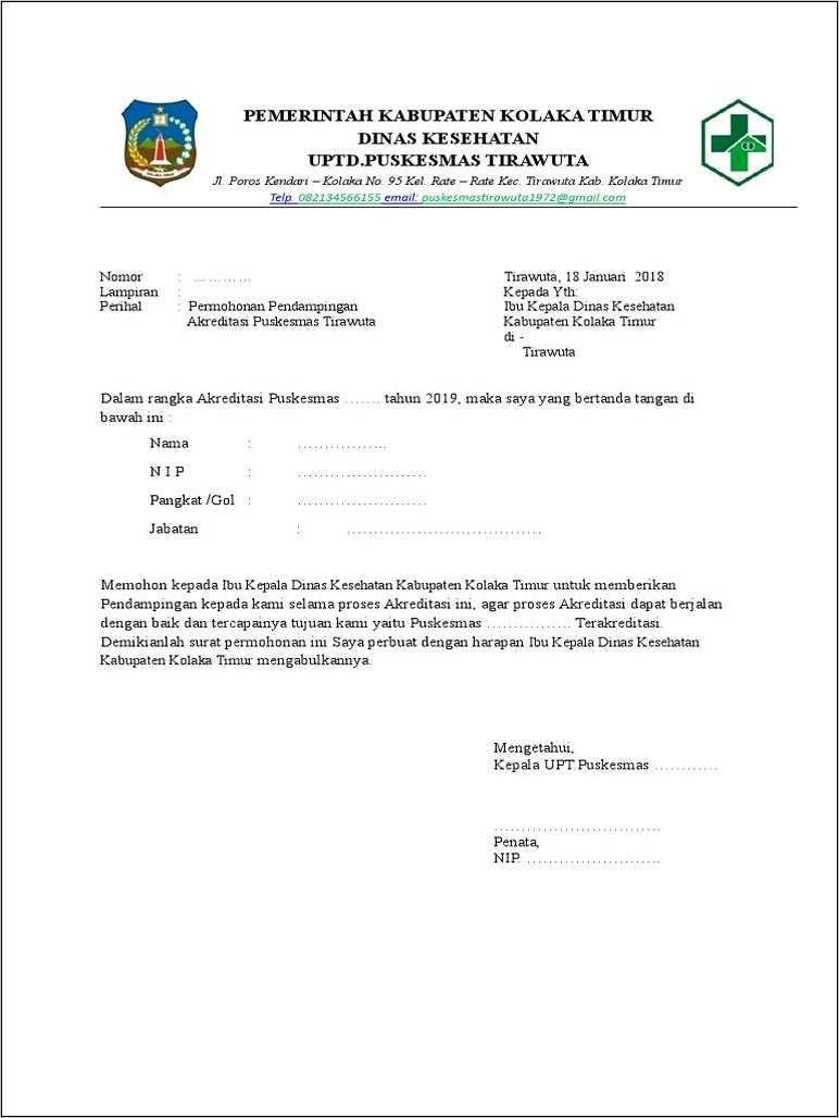 Contoh Surat Pernyataan P3md