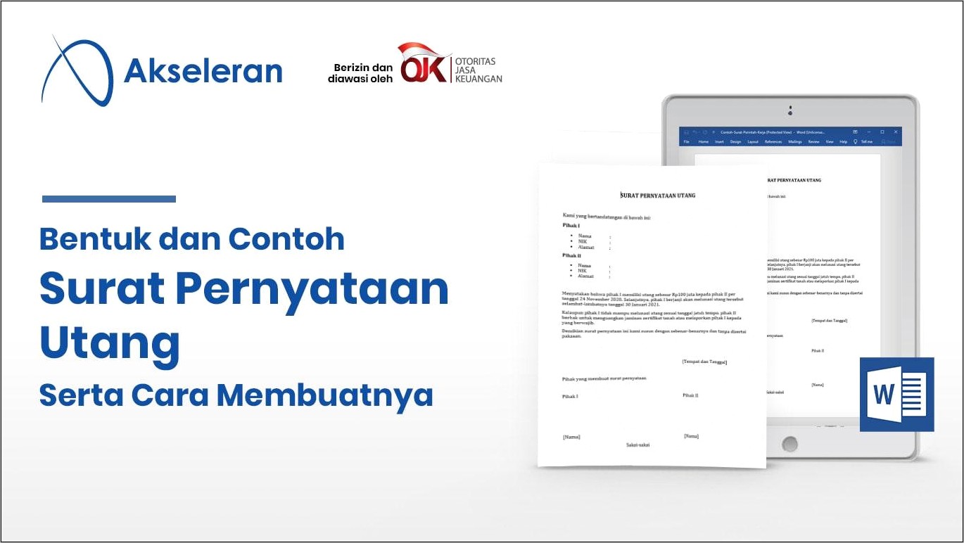 Contoh Surat Pernyataan Pajak Pribadi